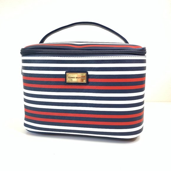Tommy Hilfiger Handbags - Tommy Hilfiger Cosmetic Travel Bag Blue and White